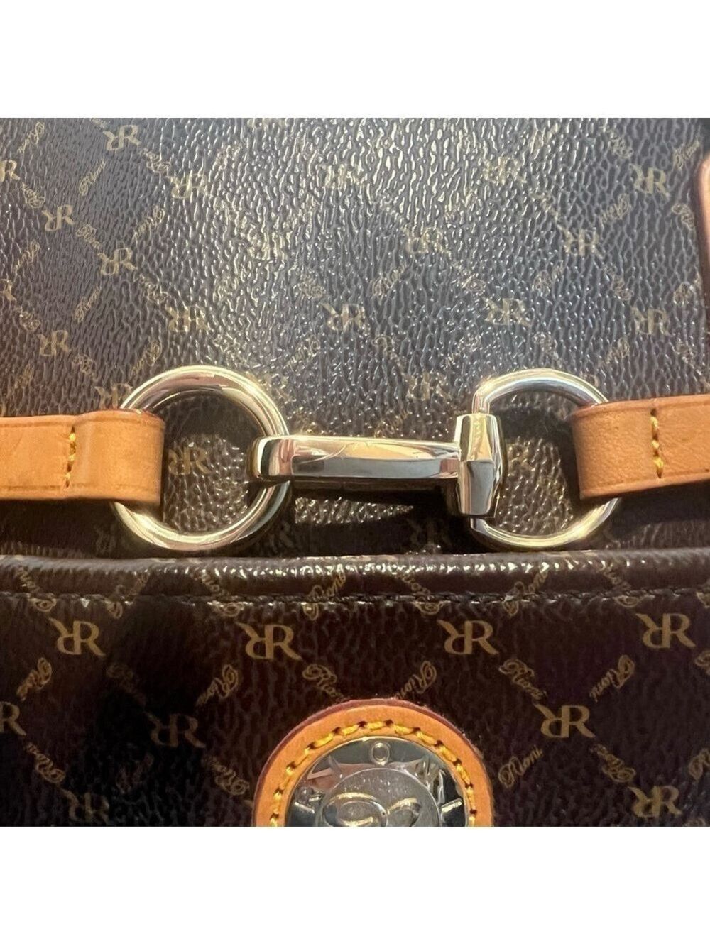 RIONI ITALIA PRINCESS SATCHEL. 14” x 5.3” x 9”. - Picture 14 of 15